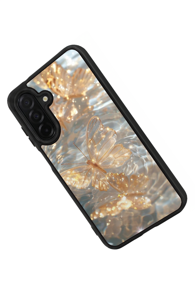 Samsung Galaxy A56 Uyumlu Kelebek Tasarımlı Glossy Premium Kılıf