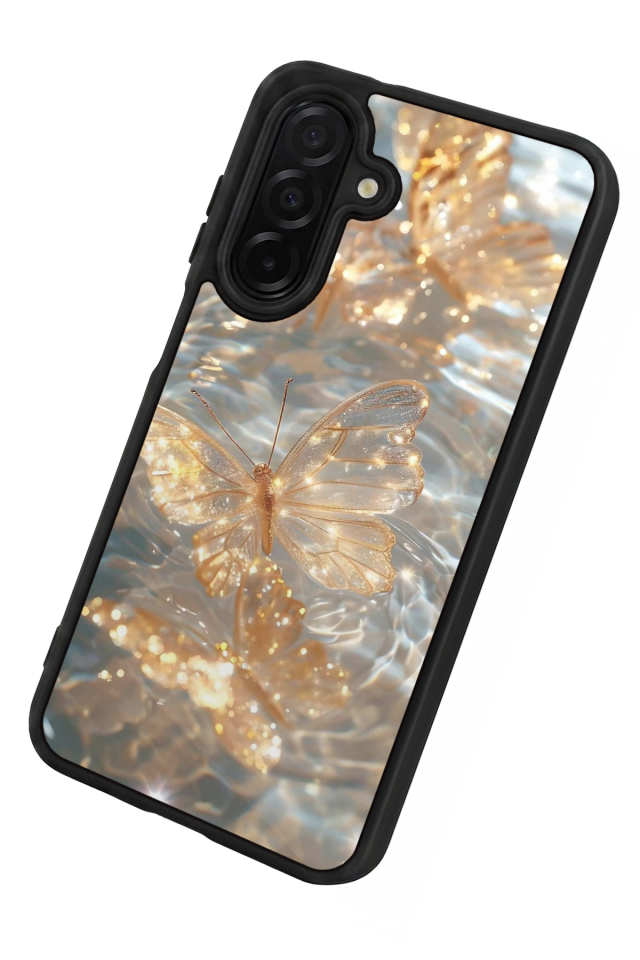 Samsung Galaxy A56 Uyumlu Kelebek Tasarımlı Glossy Premium Kılıf