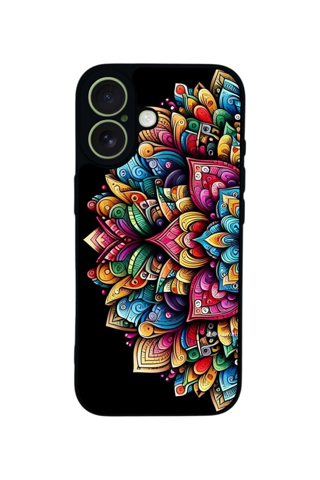 iPhone 17 Uyumlu Mandala Tasarımlı Glossy Premium Kılıf