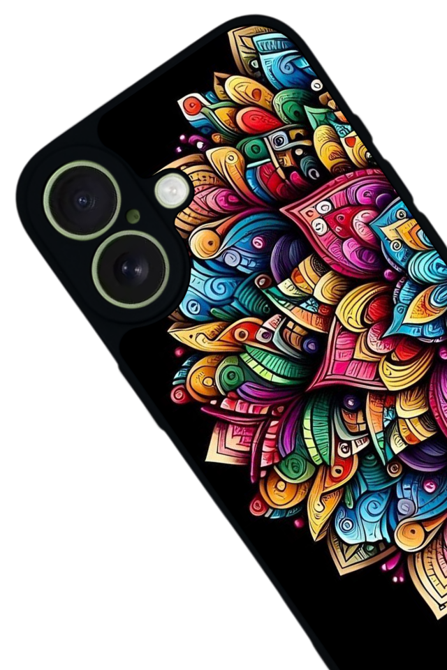 iPhone 17 Uyumlu Mandala Tasarımlı Glossy Premium Kılıf