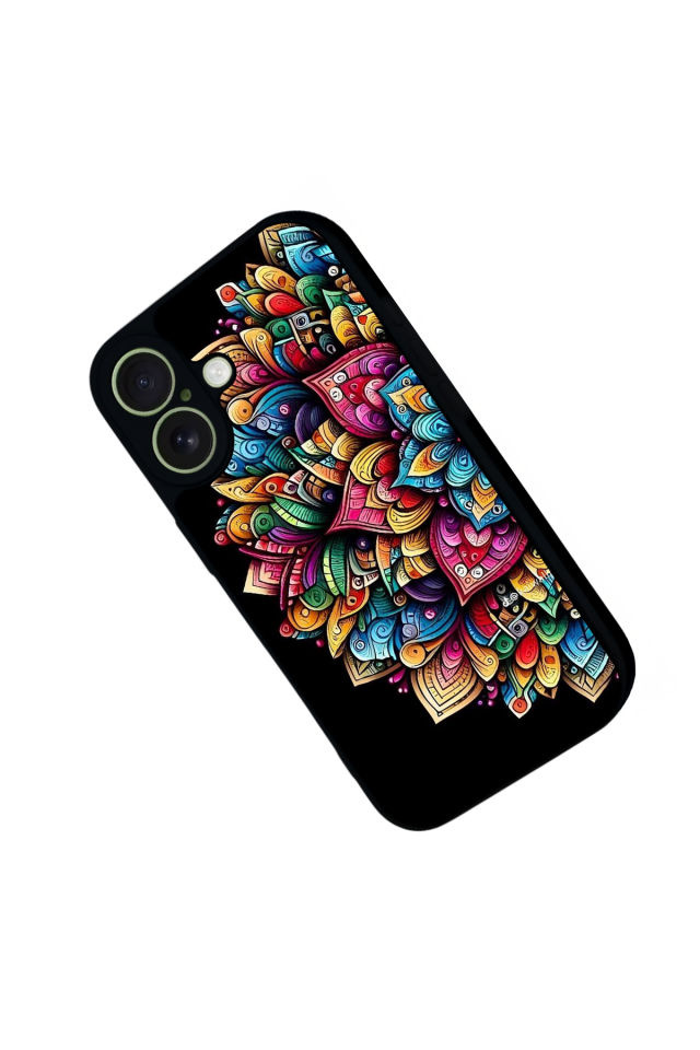 iPhone 17 Uyumlu Mandala Tasarımlı Glossy Premium Kılıf
