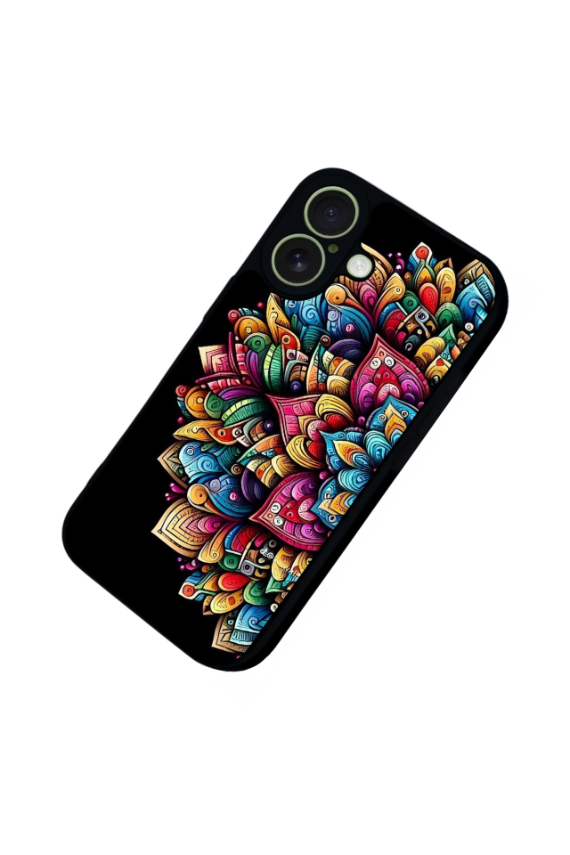 iPhone 17 Uyumlu Mandala Tasarımlı Glossy Premium Kılıf
