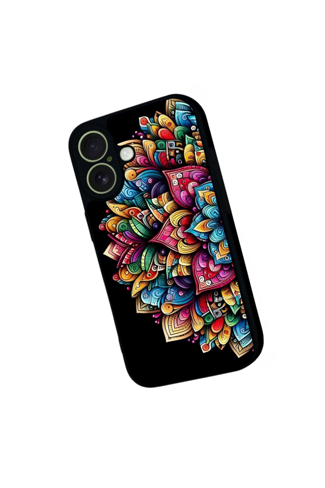 iPhone 17 Uyumlu Mandala Tasarımlı Glossy Premium Kılıf