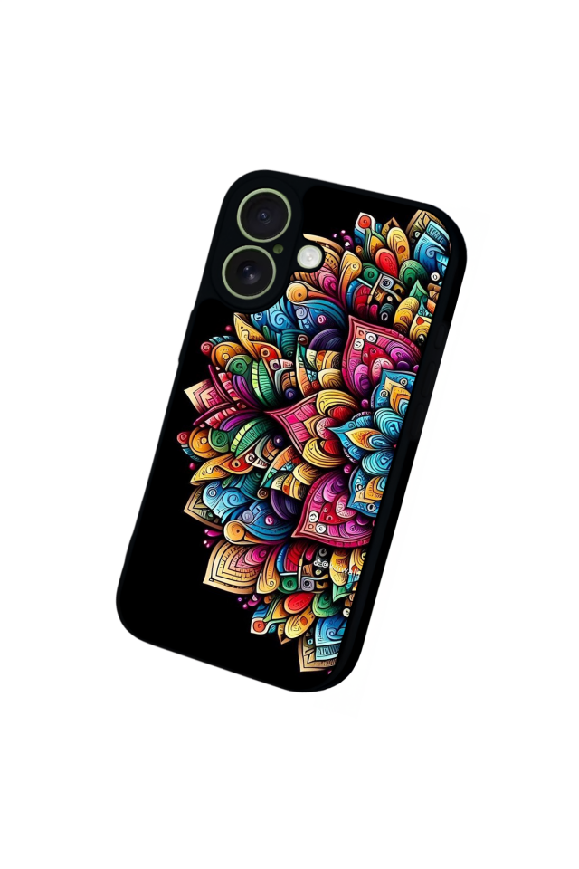 iPhone 17 Uyumlu Mandala Tasarımlı Glossy Premium Kılıf