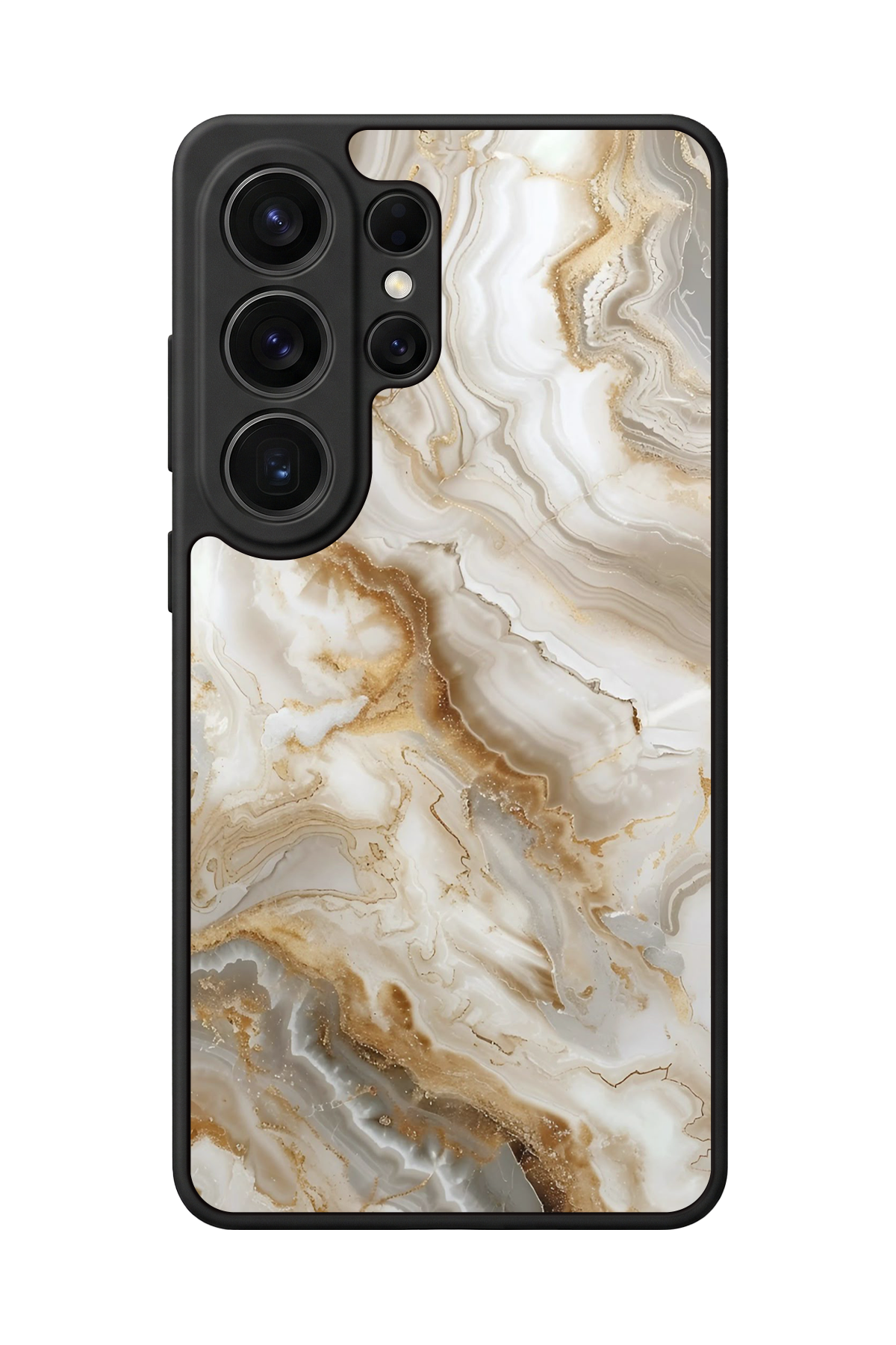 Samsung Galaxy S26 Ultra Uyumlu Mermer Marble Tasarımlı Glossy Premium Kılıf