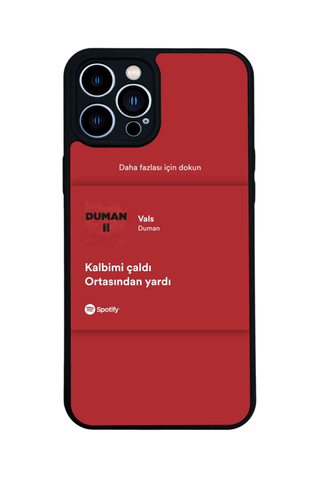 iPhone 12 Pro Max Uyumlu Sarki Sozleri Tasarımlı Glossy Premium Kılıf