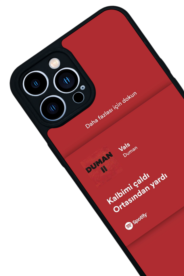 iPhone 12 Pro Max Uyumlu Sarki Sozleri Tasarımlı Glossy Premium Kılıf