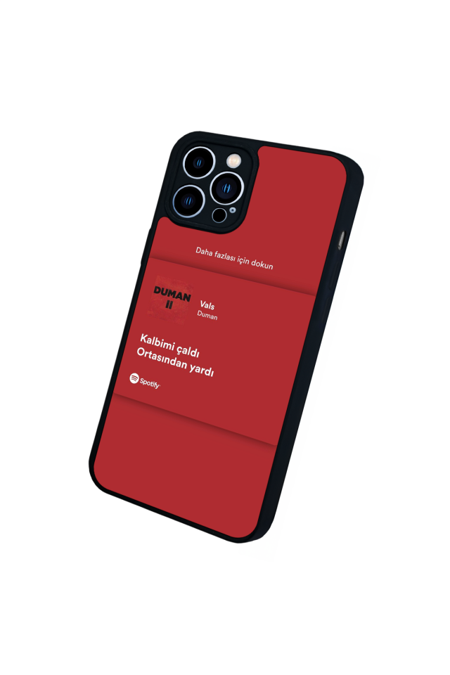 iPhone 12 Pro Max Uyumlu Sarki Sozleri Tasarımlı Glossy Premium Kılıf