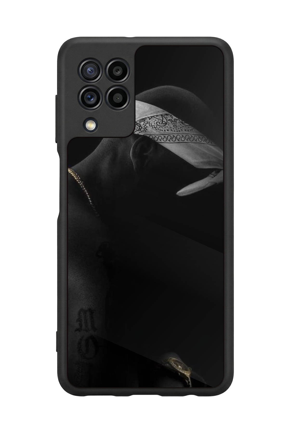 Samsung Galaxy M22 Uyumlu Tupac Tasarımlı Glossy Premium Kılıf