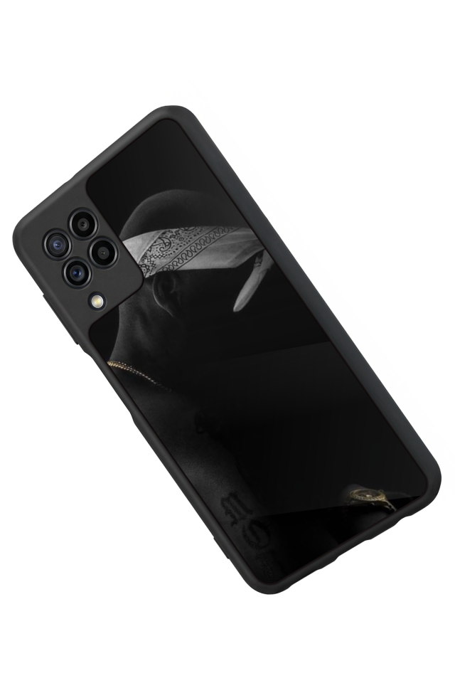 Samsung Galaxy M22 Uyumlu Tupac Tasarımlı Glossy Premium Kılıf