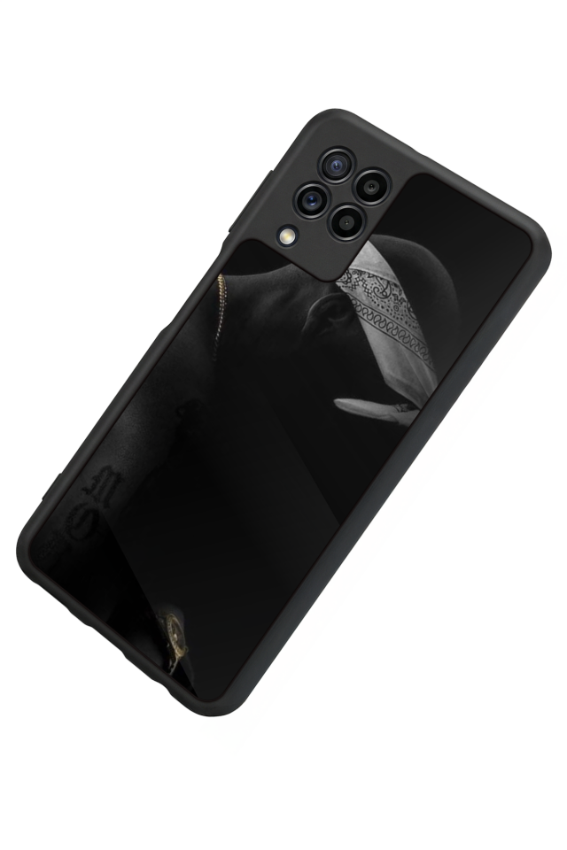 Samsung Galaxy M22 Uyumlu Tupac Tasarımlı Glossy Premium Kılıf