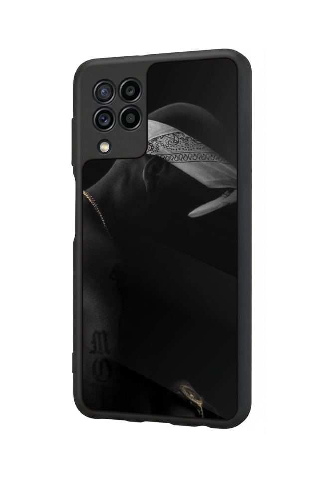 Samsung Galaxy M22 Uyumlu Tupac Tasarımlı Glossy Premium Kılıf
