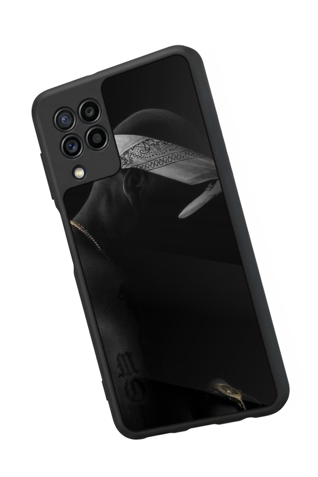 Samsung Galaxy M22 Uyumlu Tupac Tasarımlı Glossy Premium Kılıf