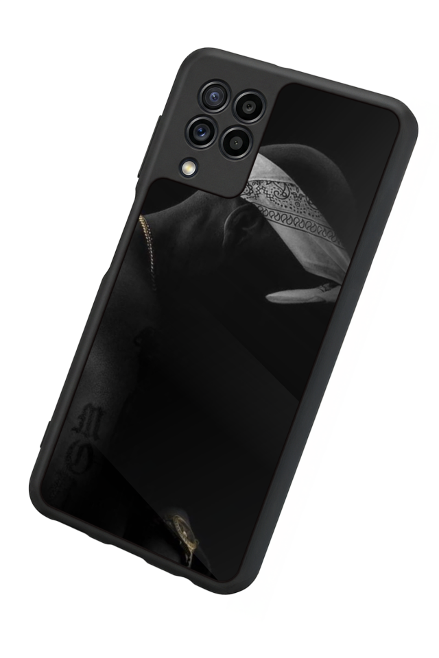 Samsung Galaxy M22 Uyumlu Tupac Tasarımlı Glossy Premium Kılıf