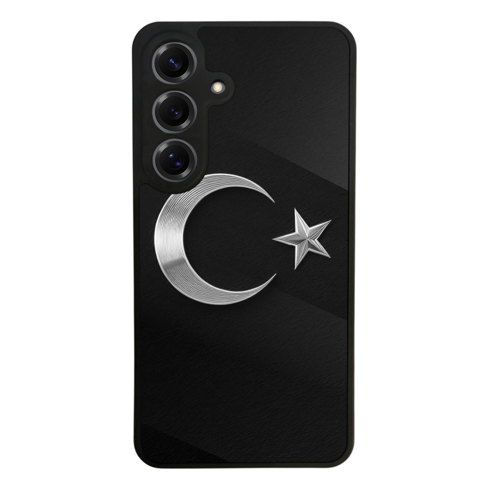 Samsung Galaxy S25 Uyumlu Türk Bayragi Tasarımlı Glossy Premium Kılıf