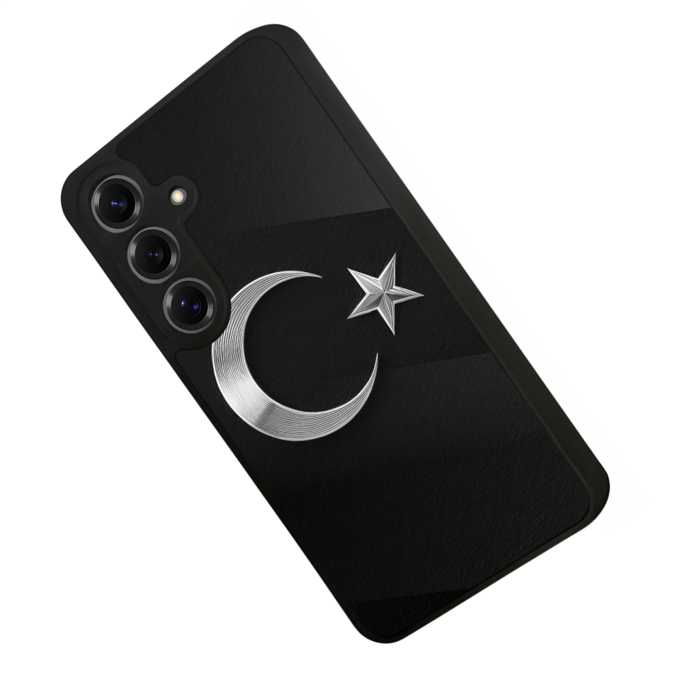 Samsung Galaxy S25 Uyumlu Türk Bayragi Tasarımlı Glossy Premium Kılıf