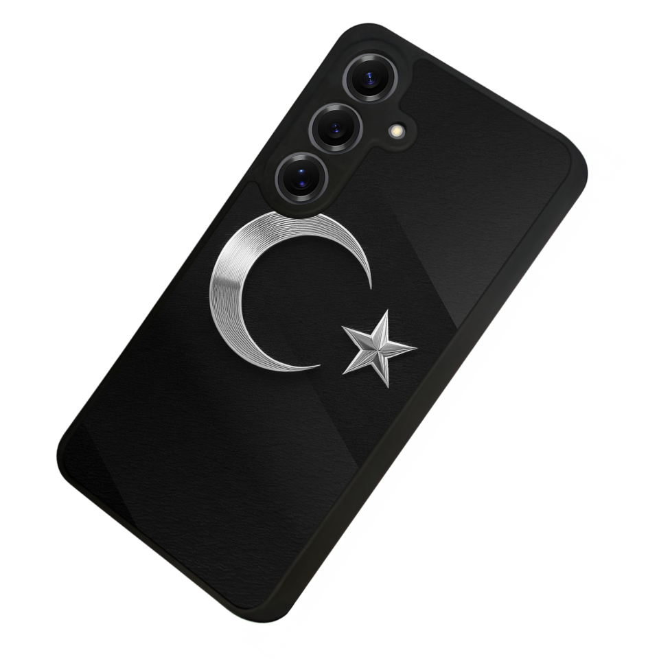 Samsung Galaxy S25 Uyumlu Türk Bayragi Tasarımlı Glossy Premium Kılıf
