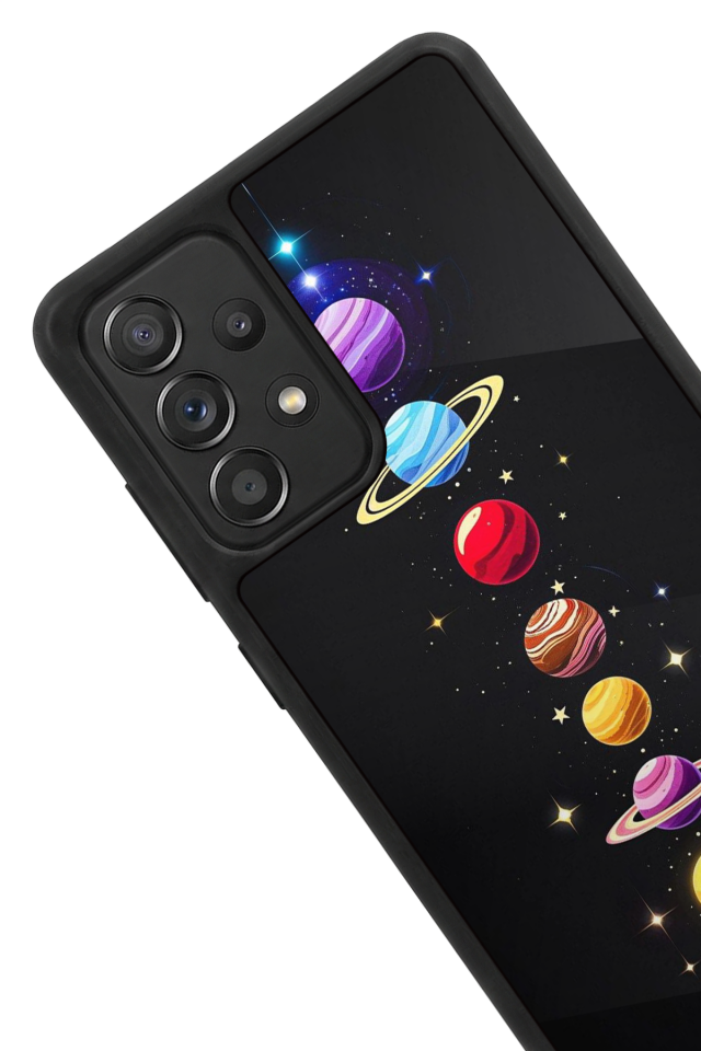 Samsung Galaxy A72 Uyumlu Uzay Tasarımlı Glossy Premium Kılıf