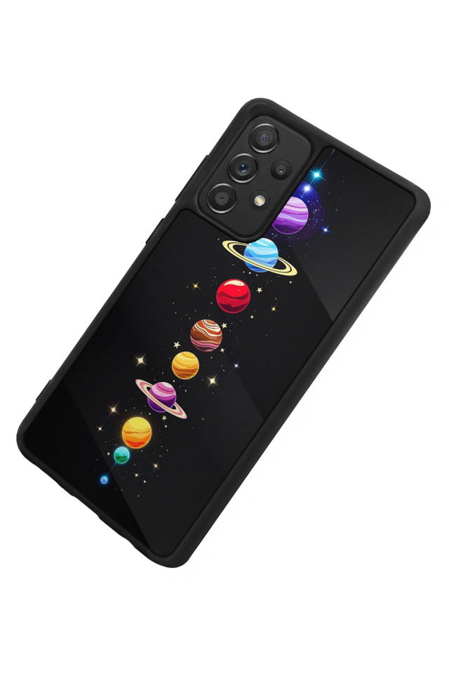 Samsung Galaxy A72 Uyumlu Uzay Tasarımlı Glossy Premium Kılıf