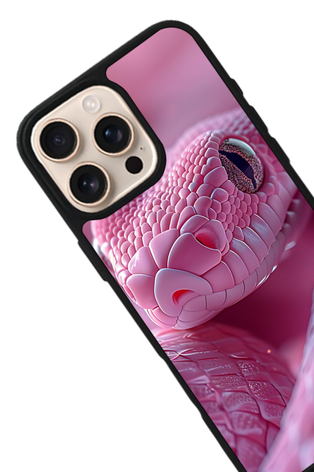 iPhone 15 Pro Max Uyumlu Yılan Tasarımlı Glossy Premium Kılıf