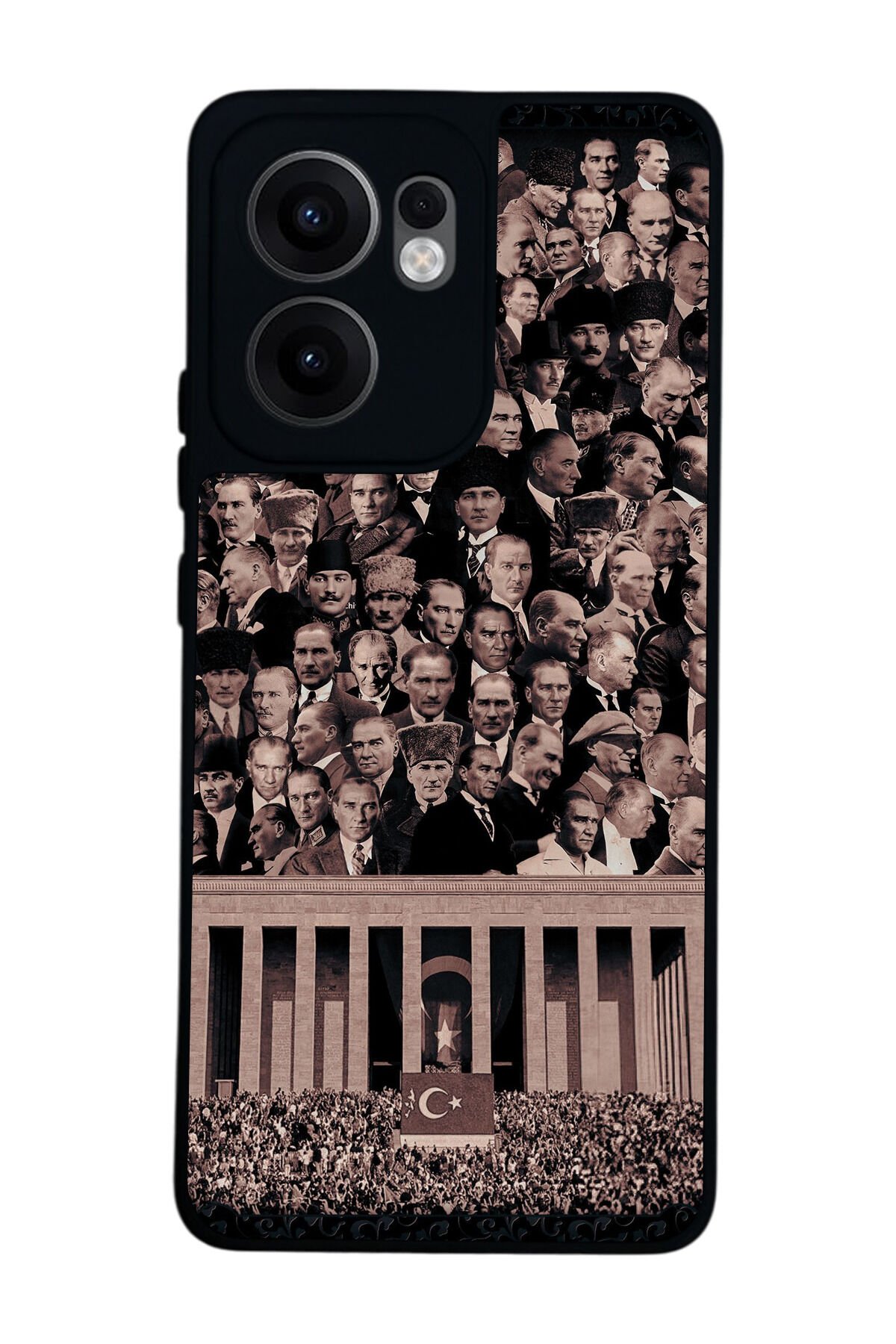 Oppo Reno 13F Uyumlu Mustafa Kemal Ataturk Tasarımlı Glossy Premium Kılıf