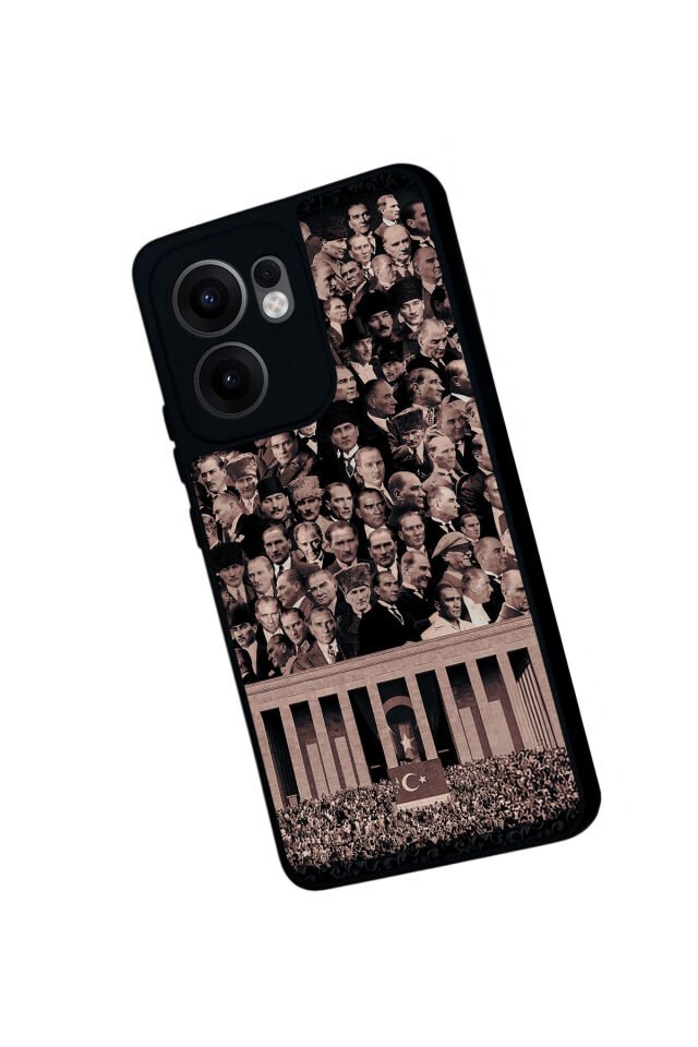 Oppo Reno 13F Uyumlu Mustafa Kemal Ataturk Tasarımlı Glossy Premium Kılıf