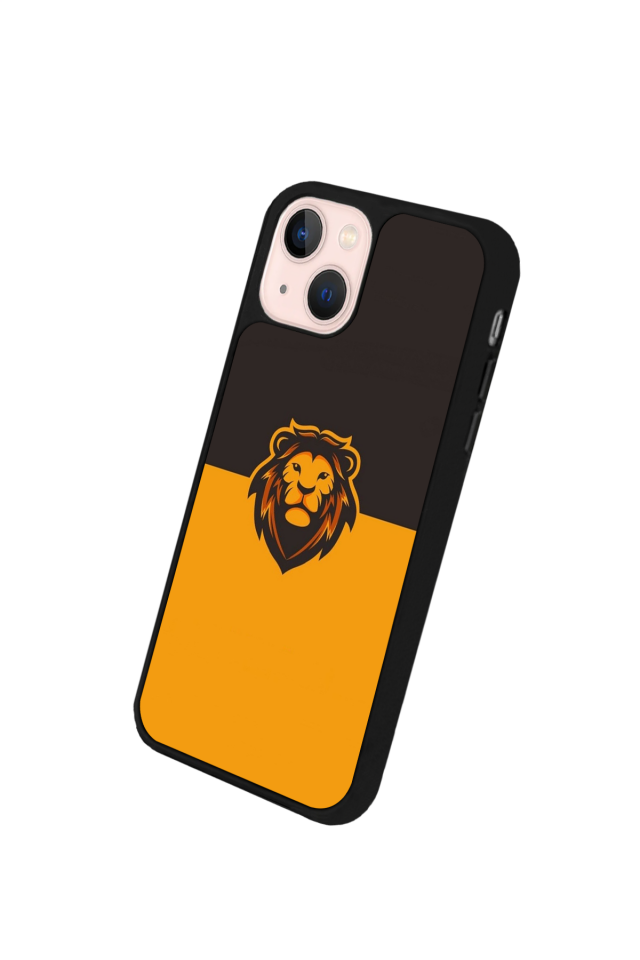 iPhone 13 Mini Uyumlu Aslan Tasarımlı Glossy Premium Kılıf