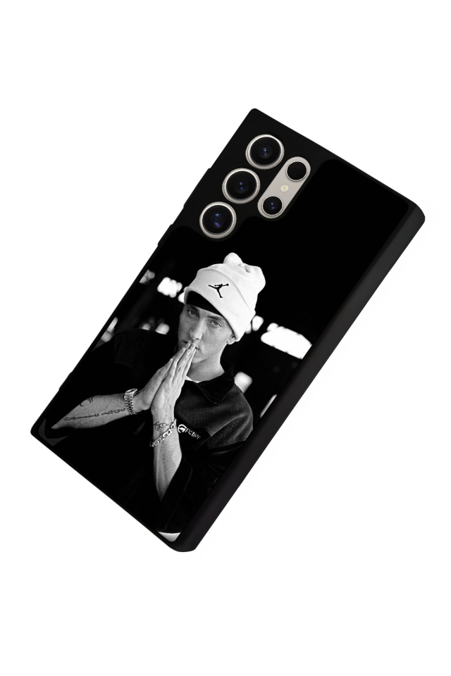 Samsung Galaxy S23 Ultra Uyumlu Eminem Tasarımlı Glossy Premium Kılıf