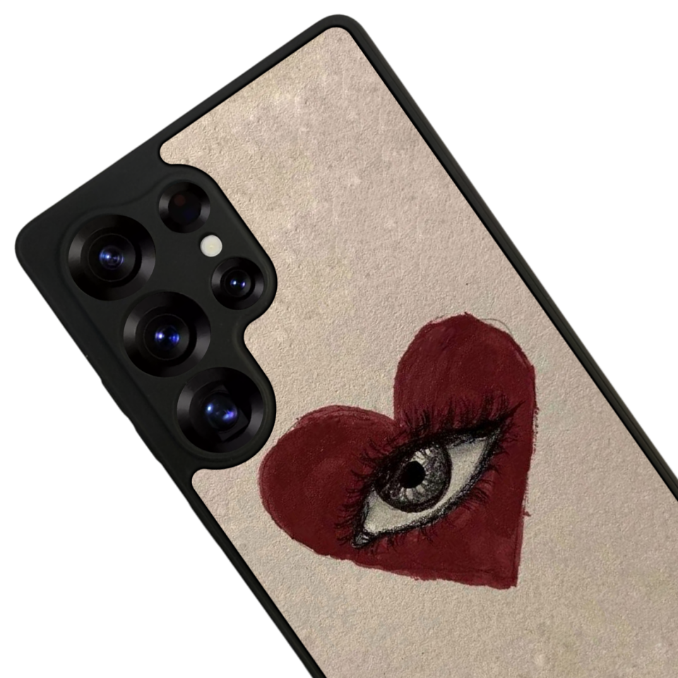 Samsung Galaxy S25 Ultra Uyumlu Kalp Love Tasarımlı Glossy Premium Kılıf