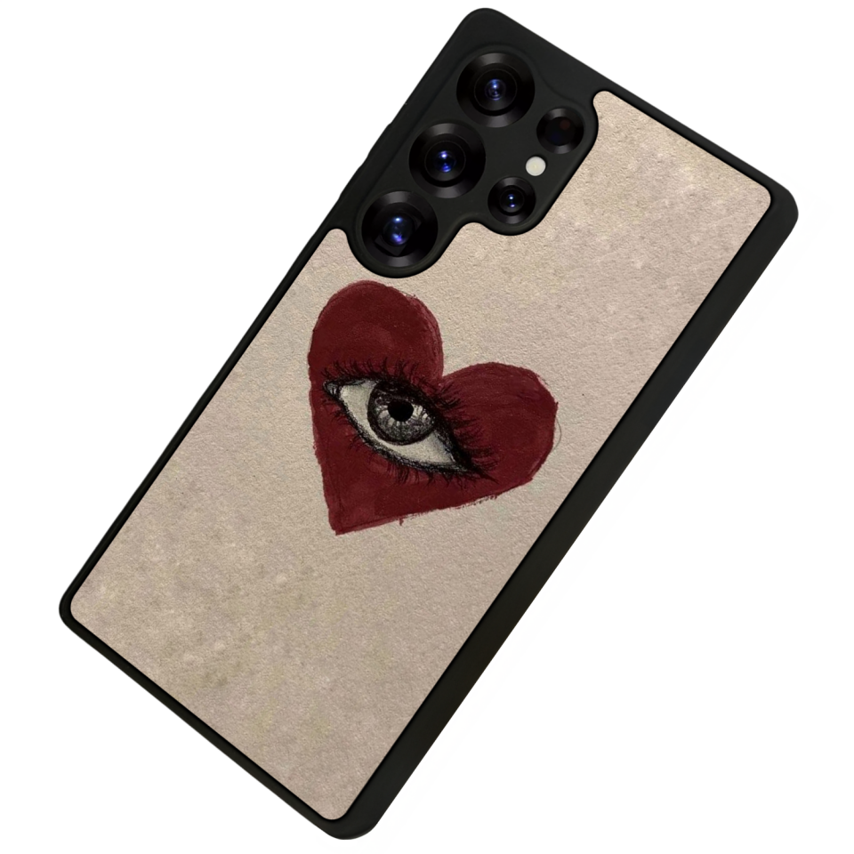 Samsung Galaxy S25 Ultra Uyumlu Kalp Love Tasarımlı Glossy Premium Kılıf