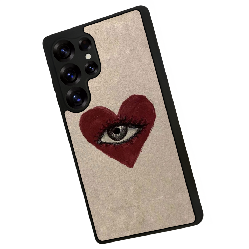 Samsung Galaxy S25 Ultra Uyumlu Kalp Love Tasarımlı Glossy Premium Kılıf