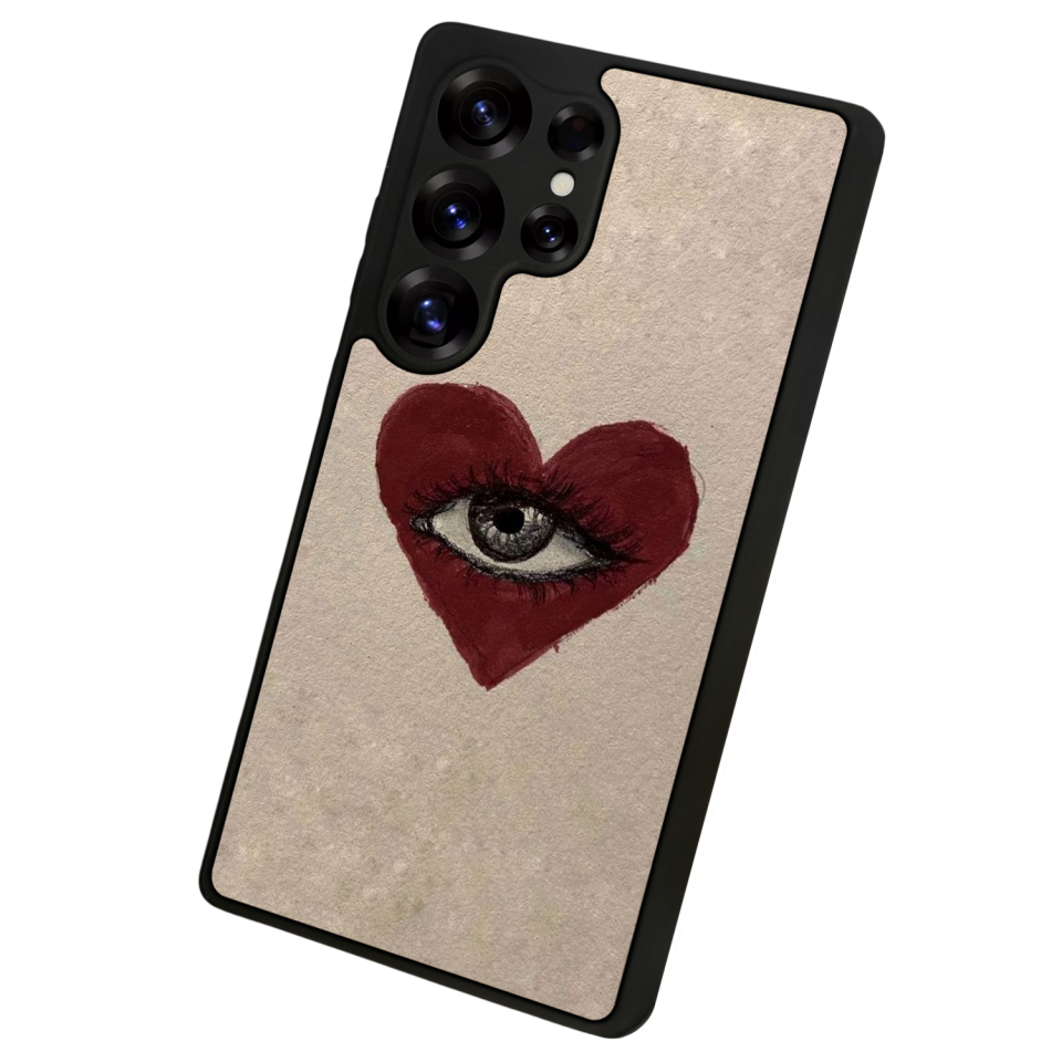 Samsung Galaxy S25 Ultra Uyumlu Kalp Love Tasarımlı Glossy Premium Kılıf