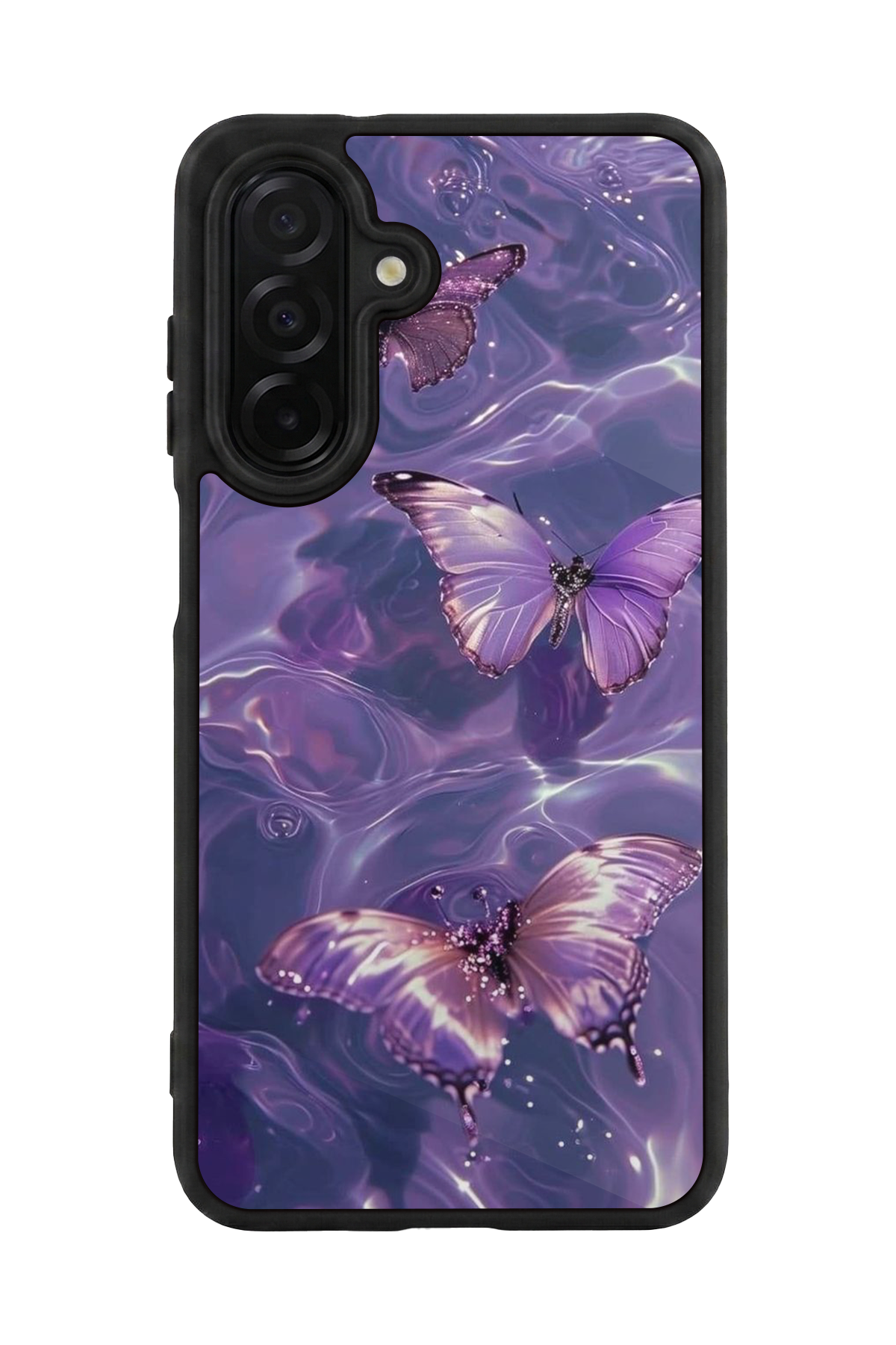 Samsung Galaxy A56 Uyumlu Kelebek Tasarımlı Glossy Premium Kılıf