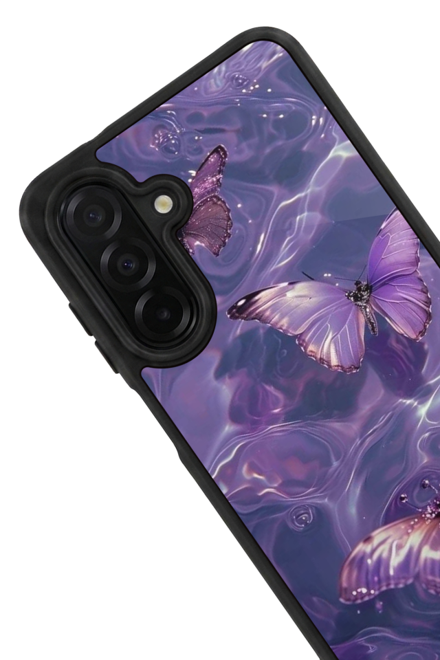 Samsung Galaxy A56 Uyumlu Kelebek Tasarımlı Glossy Premium Kılıf