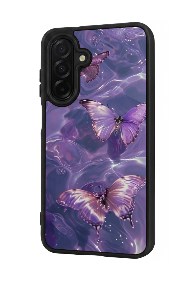 Samsung Galaxy A56 Uyumlu Kelebek Tasarımlı Glossy Premium Kılıf