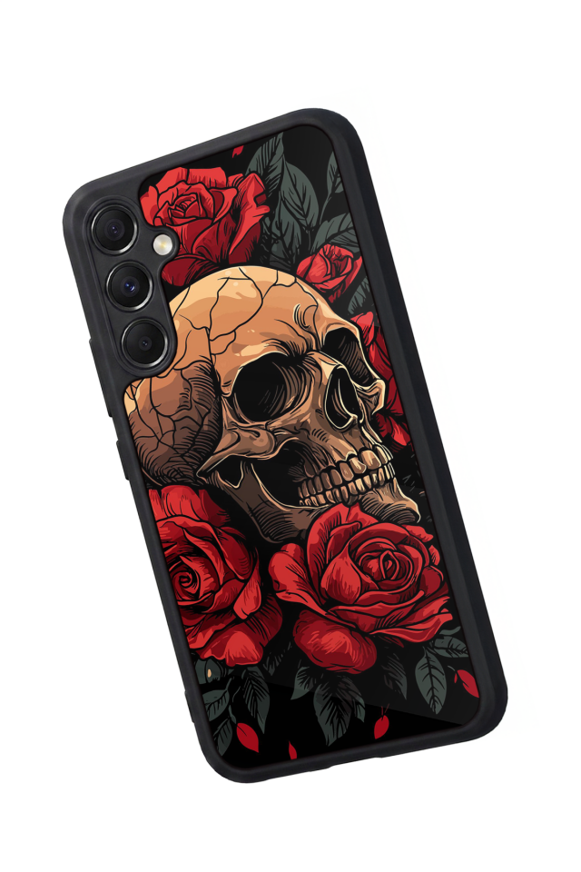Samsung Galaxy A34 Uyumlu KuruKafa Tasarımlı Glossy Premium Kılıf