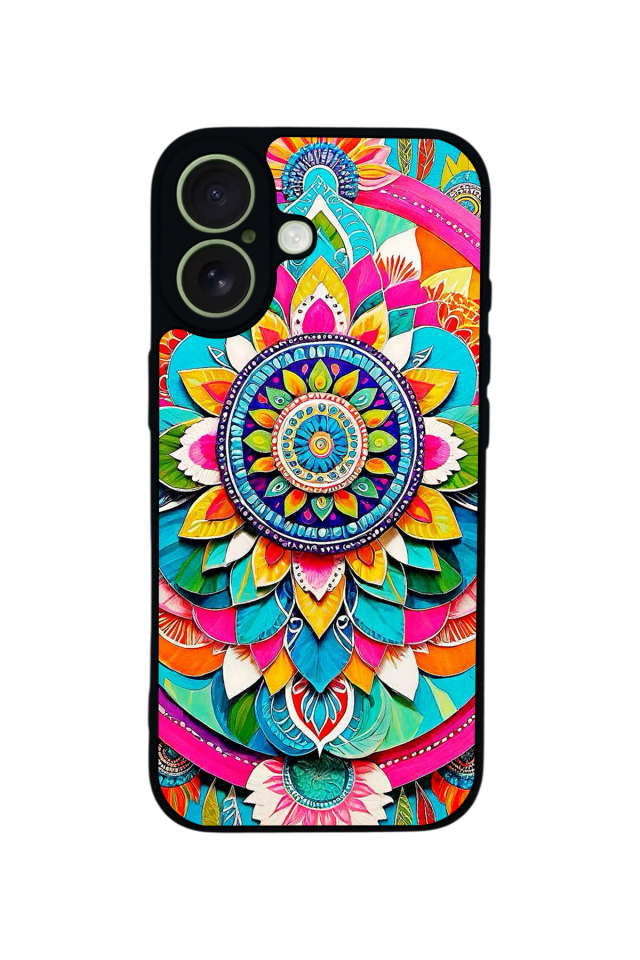 iPhone 17 Uyumlu Mandala Tasarımlı Glossy Premium Kılıf