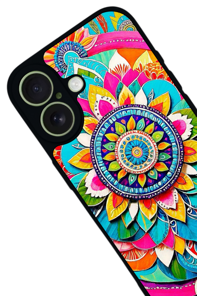 iPhone 17 Uyumlu Mandala Tasarımlı Glossy Premium Kılıf
