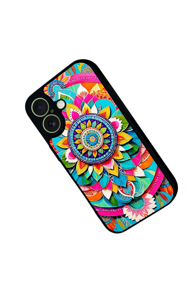 iPhone 17 Uyumlu Mandala Tasarımlı Glossy Premium Kılıf