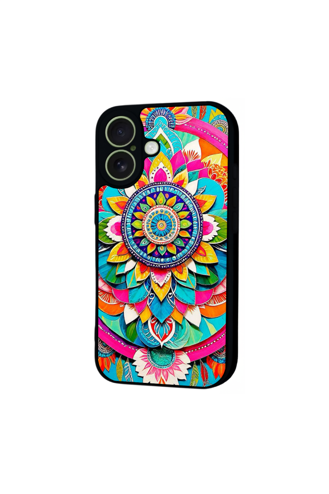 iPhone 17 Uyumlu Mandala Tasarımlı Glossy Premium Kılıf