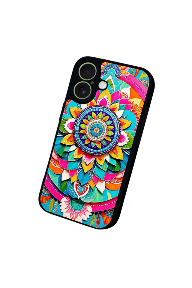 iPhone 17 Uyumlu Mandala Tasarımlı Glossy Premium Kılıf