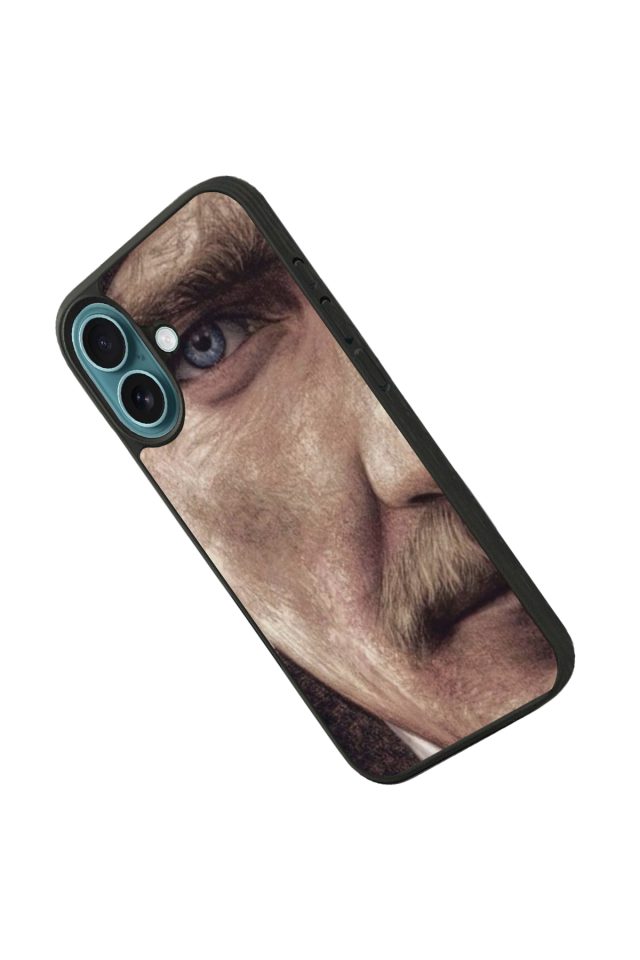 iPhone 16 Uyumlu Mustafa Kemal Ataturk Tasarımlı Glossy Premium Kılıf