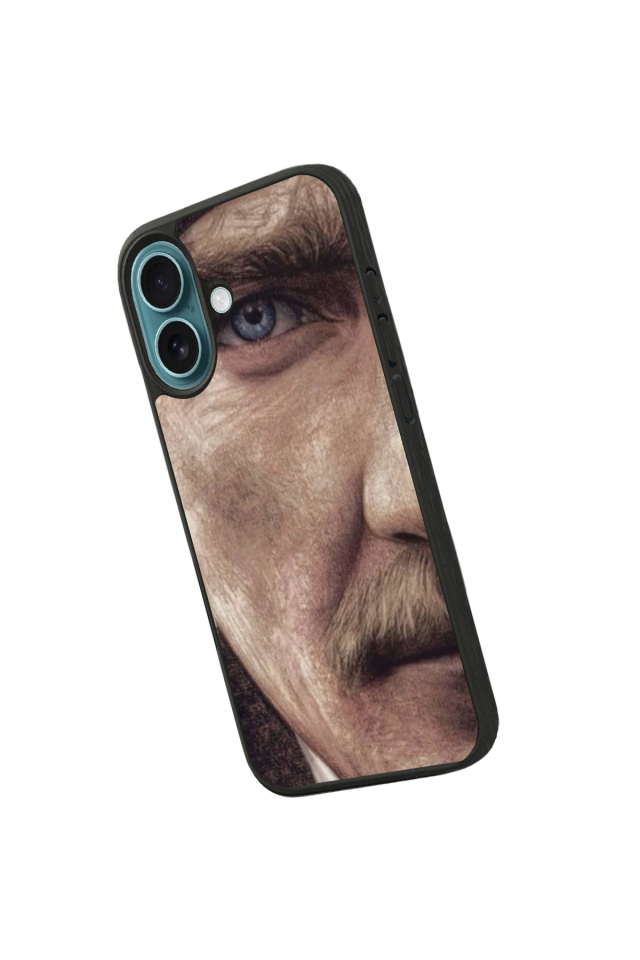 iPhone 16 Uyumlu Mustafa Kemal Ataturk Tasarımlı Glossy Premium Kılıf