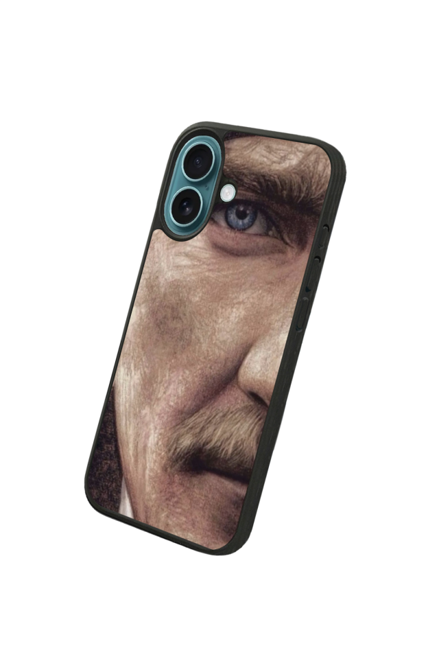 iPhone 16 Uyumlu Mustafa Kemal Ataturk Tasarımlı Glossy Premium Kılıf