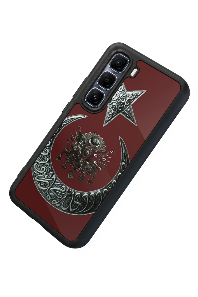Infinix Hot 60 Pro Plus Uyumlu Osmanli Tugrasi Tasarımlı Glossy Premium Kılıf