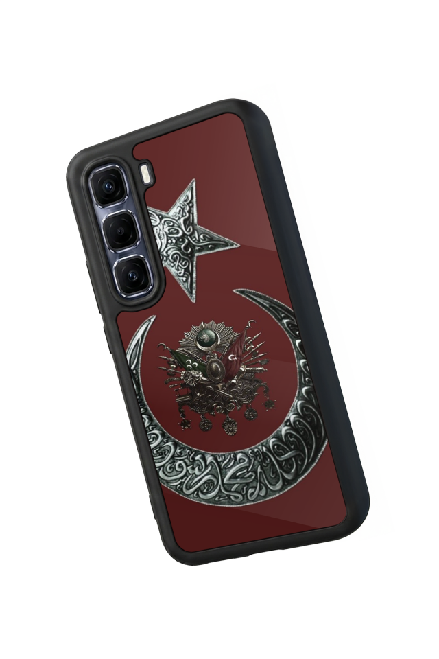 Infinix Hot 60 Pro Plus Uyumlu Osmanli Tugrasi Tasarımlı Glossy Premium Kılıf