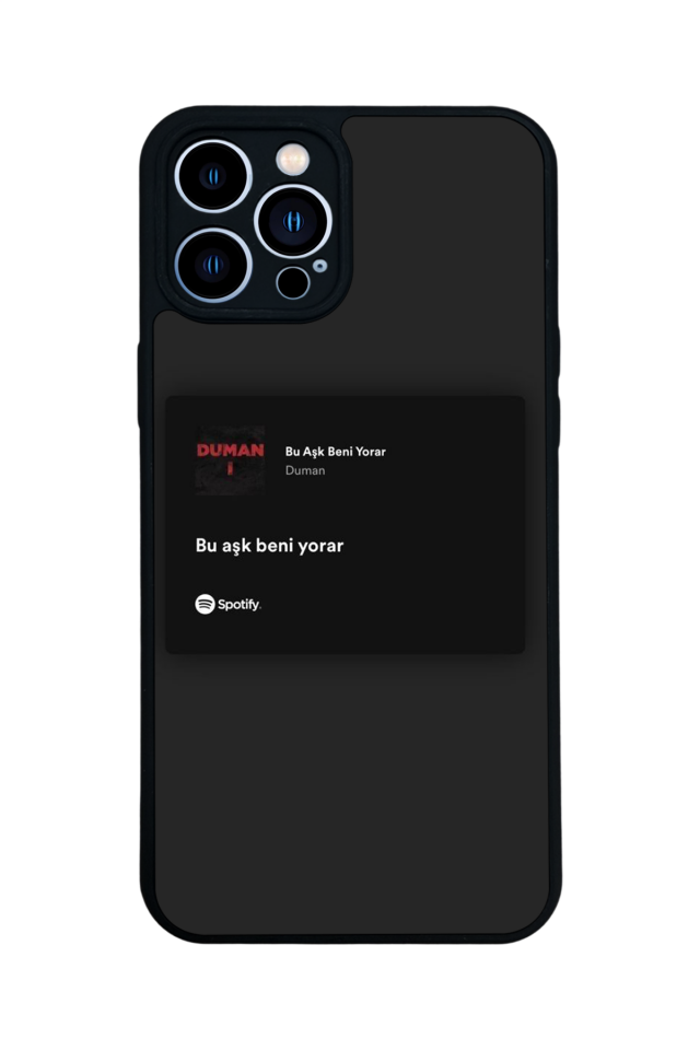 iPhone 12 Pro Max Uyumlu Sarki Sozleri Tasarımlı Glossy Premium Kılıf