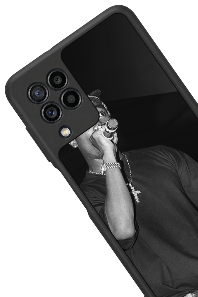 Samsung Galaxy M22 Uyumlu Tupac Tasarımlı Glossy Premium Kılıf