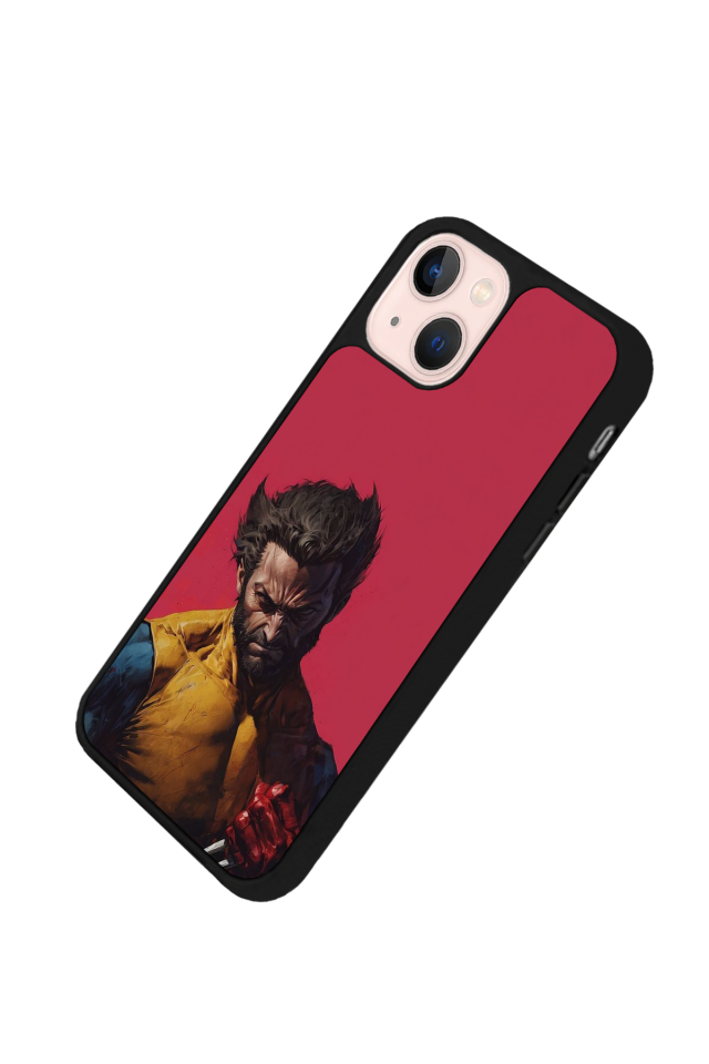 iPhone 13 Mini Uyumlu Wolverine Tasarımlı Glossy Premium Kılıf