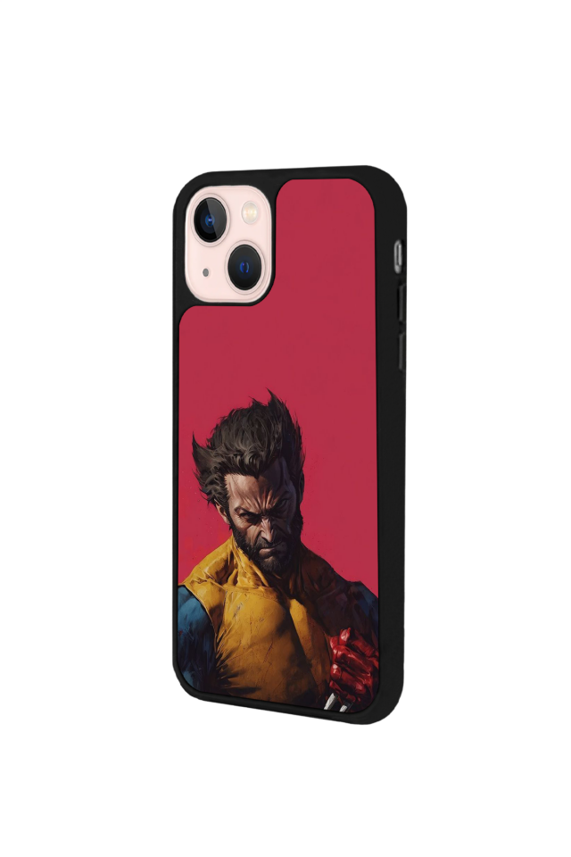iPhone 13 Mini Uyumlu Wolverine Tasarımlı Glossy Premium Kılıf